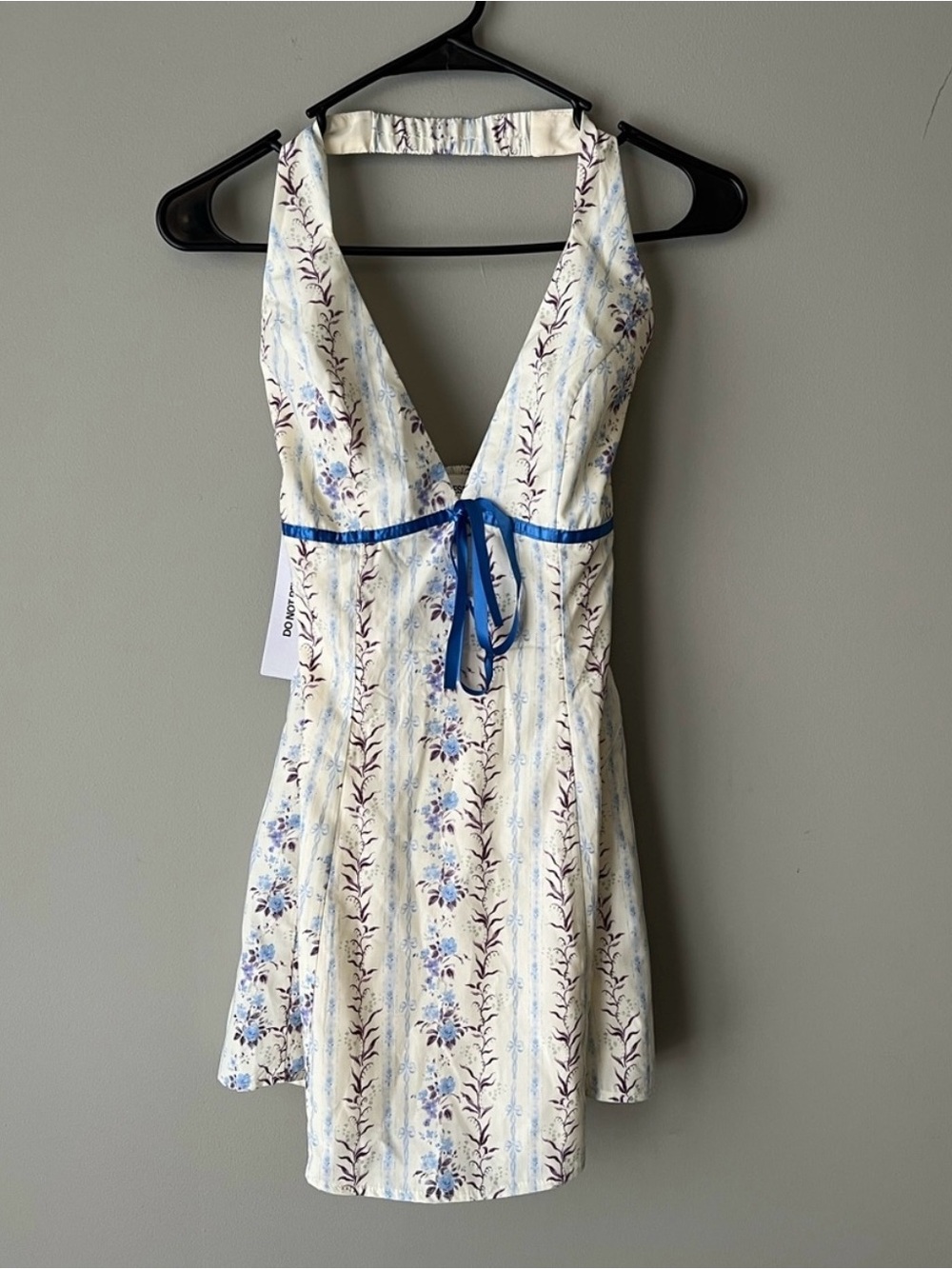 Princess Polly Floral Halter Mini Dress size 0
